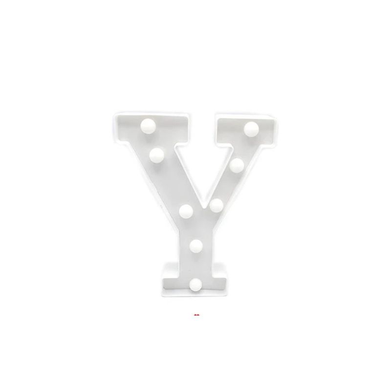GENERICO - Letra Y Con Luz LED 22cm