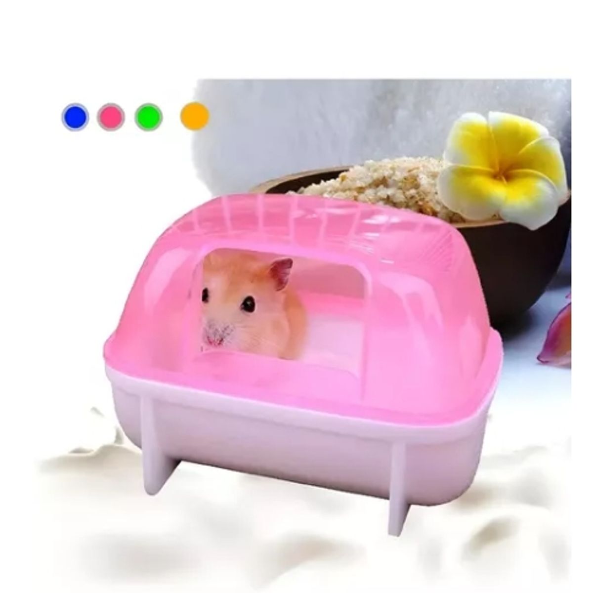 GENERICO - Baño De Hamster Sirio Mini Rosa