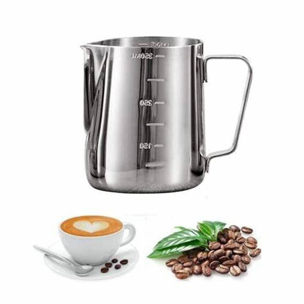 GENERICO - Jarra Espuma De Leche Jarro Lechero Texturizar Leche 350ml