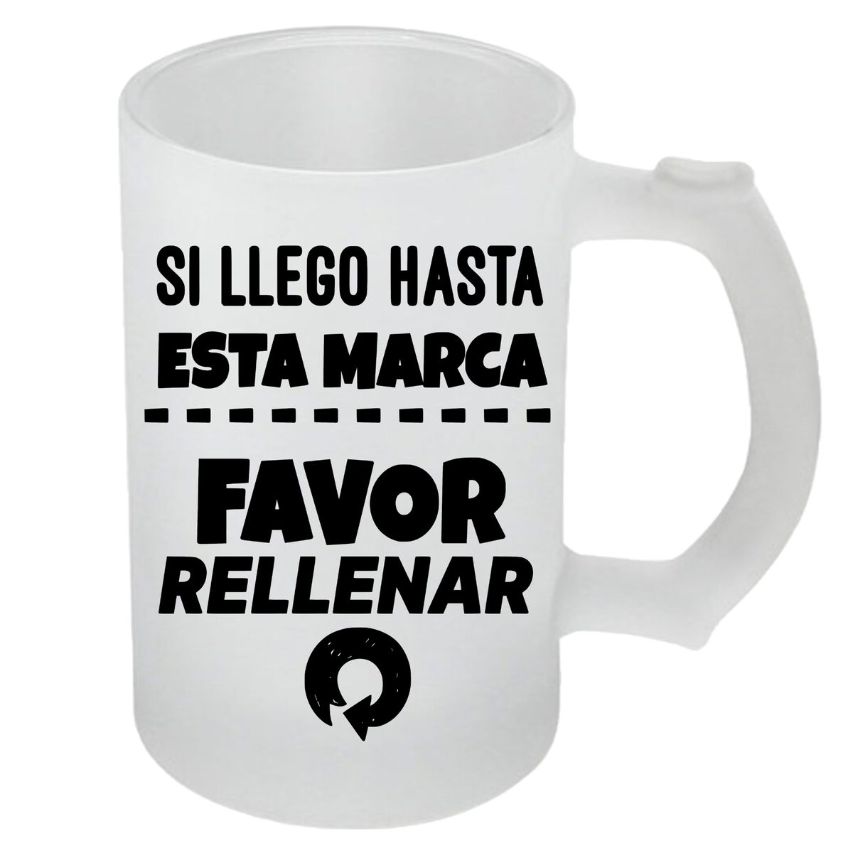 SUBLIM ART - Vaso shopero, vidrio empavonado, modelo VSE30, 470 cc.