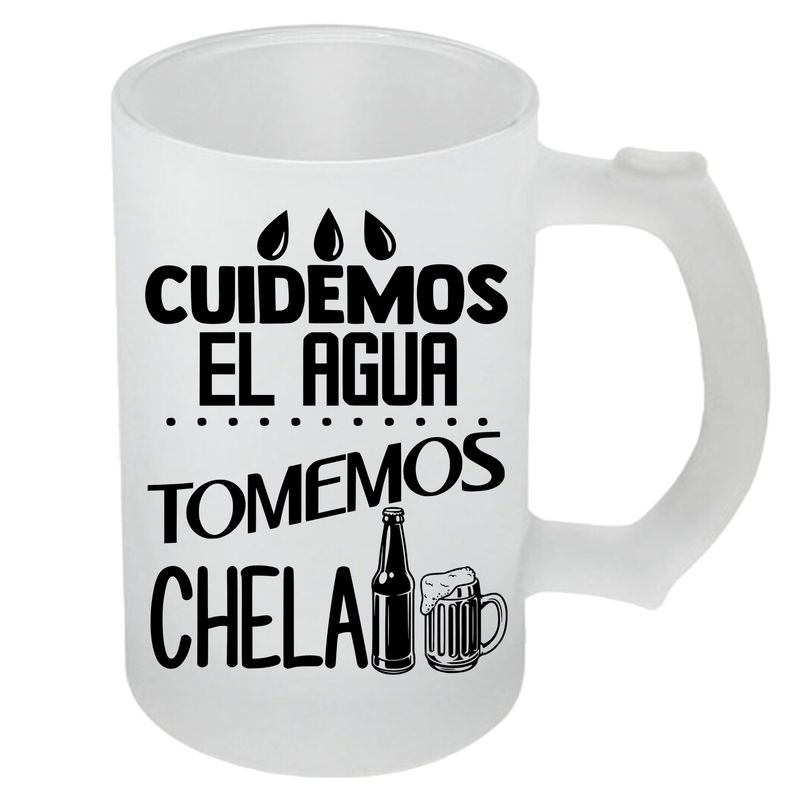 SUBLIM ART - Vaso shopero, vidrio empavonado, modelo VSE32, 470 cc.