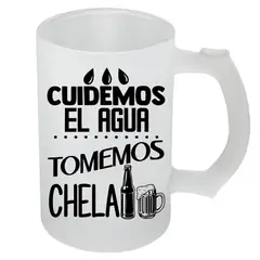 SUBLIM ART - Vaso shopero, vidrio empavonado, modelo VSE32, 470 cc.