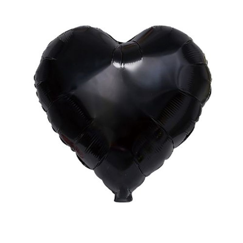 GENERICO - Globo Diseño Corazon Latex Color Negro