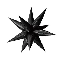 GENERICO - Globo Latex Color Negro 65X65 Cm