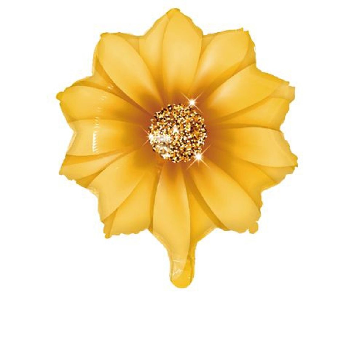GENERICO - Globo Color Amarillo Latex Diseño Flor 45X45 Cm