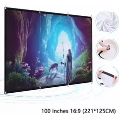EDWINAYY - Cortina Para Proyector De 100 Pulgadas
