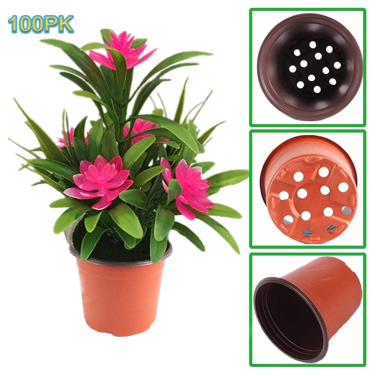 EDWINAYY - X100 Molde Para Macetas Suculentas Maceteros Yeso Cemento Pv