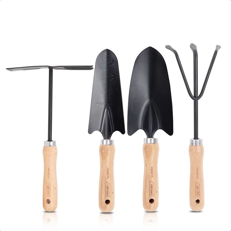 DELI - Deli Set Of Herramientas Jardineria Pala Rastrillo Azadones