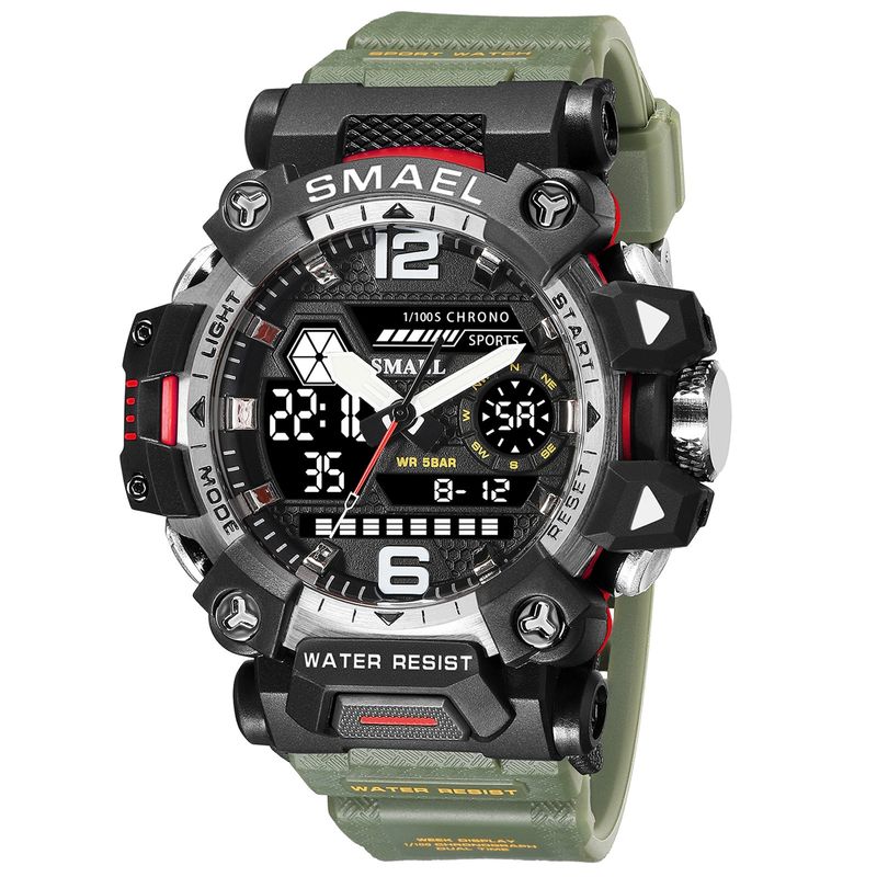 BLWOENS - Reloj multifuncional para hombres - Verde