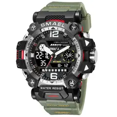 BLWOENS - Reloj multifuncional para hombres - Verde