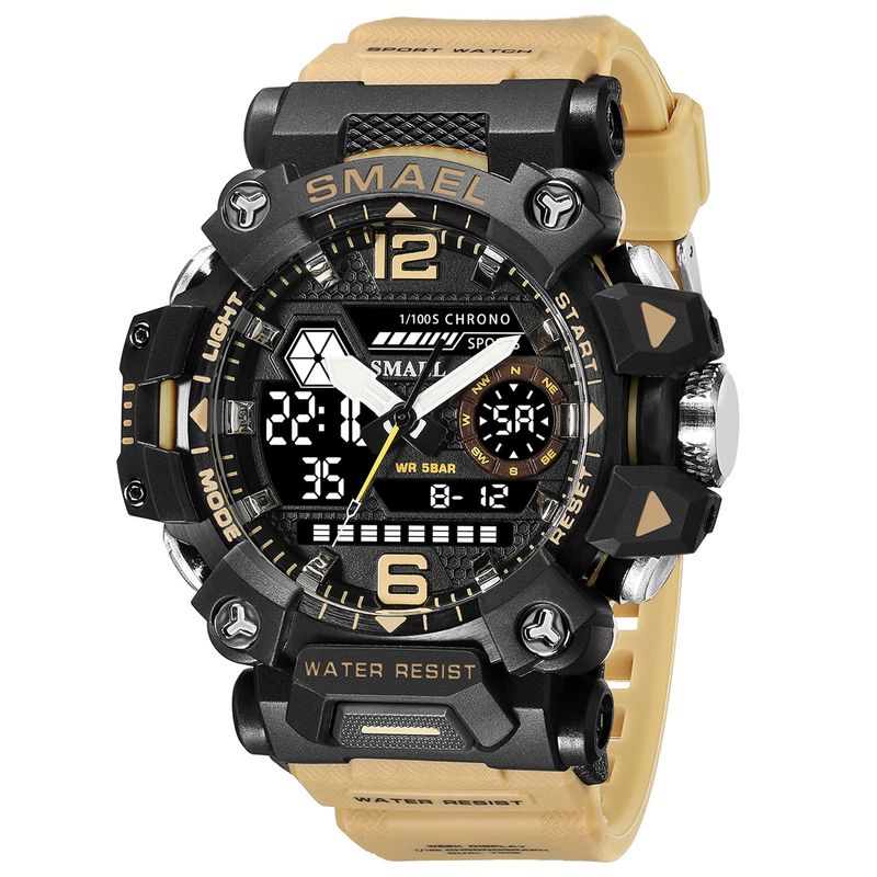 BLWOENS - Reloj multifuncional para hombres - Amarillo