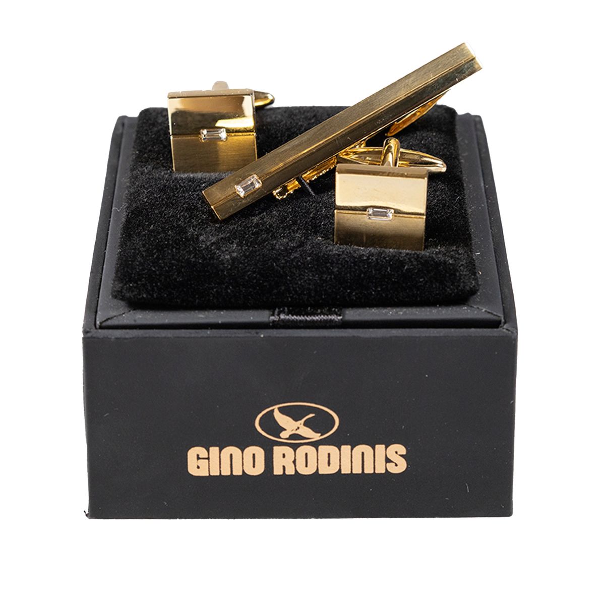 GINO RODINIS - Set Pasador de Corbata y Colleras PAS011 Gino Rodinis