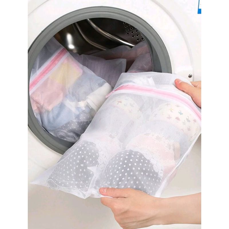 GENERICO - Bolsa De Lavandería Para El Hogar Protector de Ropa Blanco
