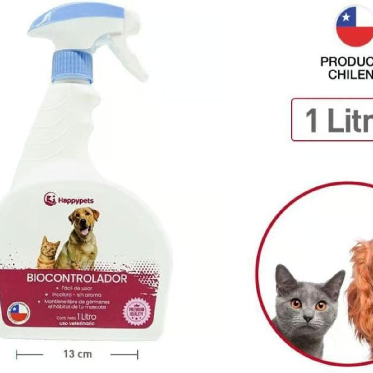GENERICO - Biocontrolador Para Mascota Perro Gato Antipulgas 1Lt