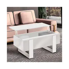 GENERICO - Mesa De Centro Elevable Para Living Con compartimento