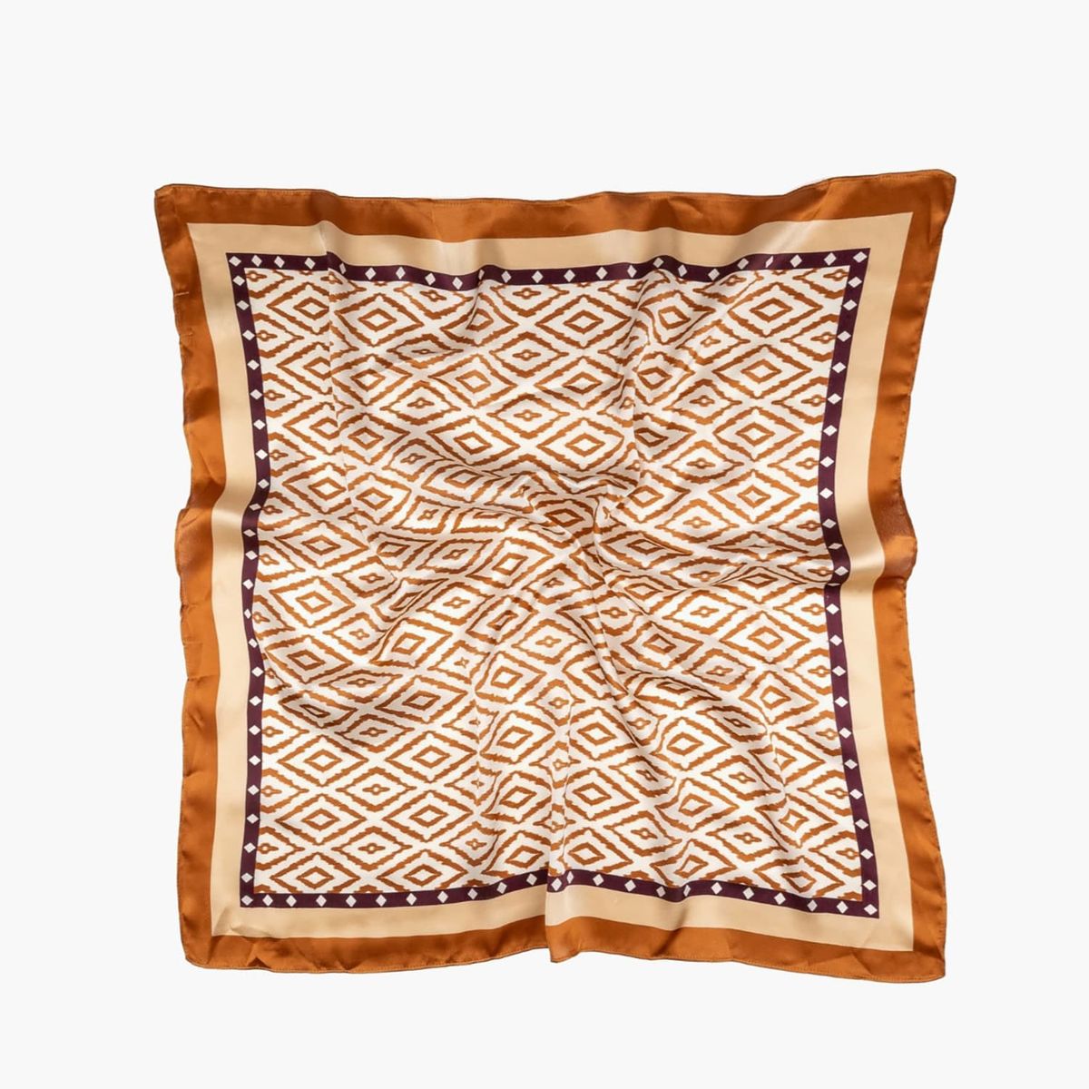 LOUNGE - Pañuelo Mujer Rombos Terracota