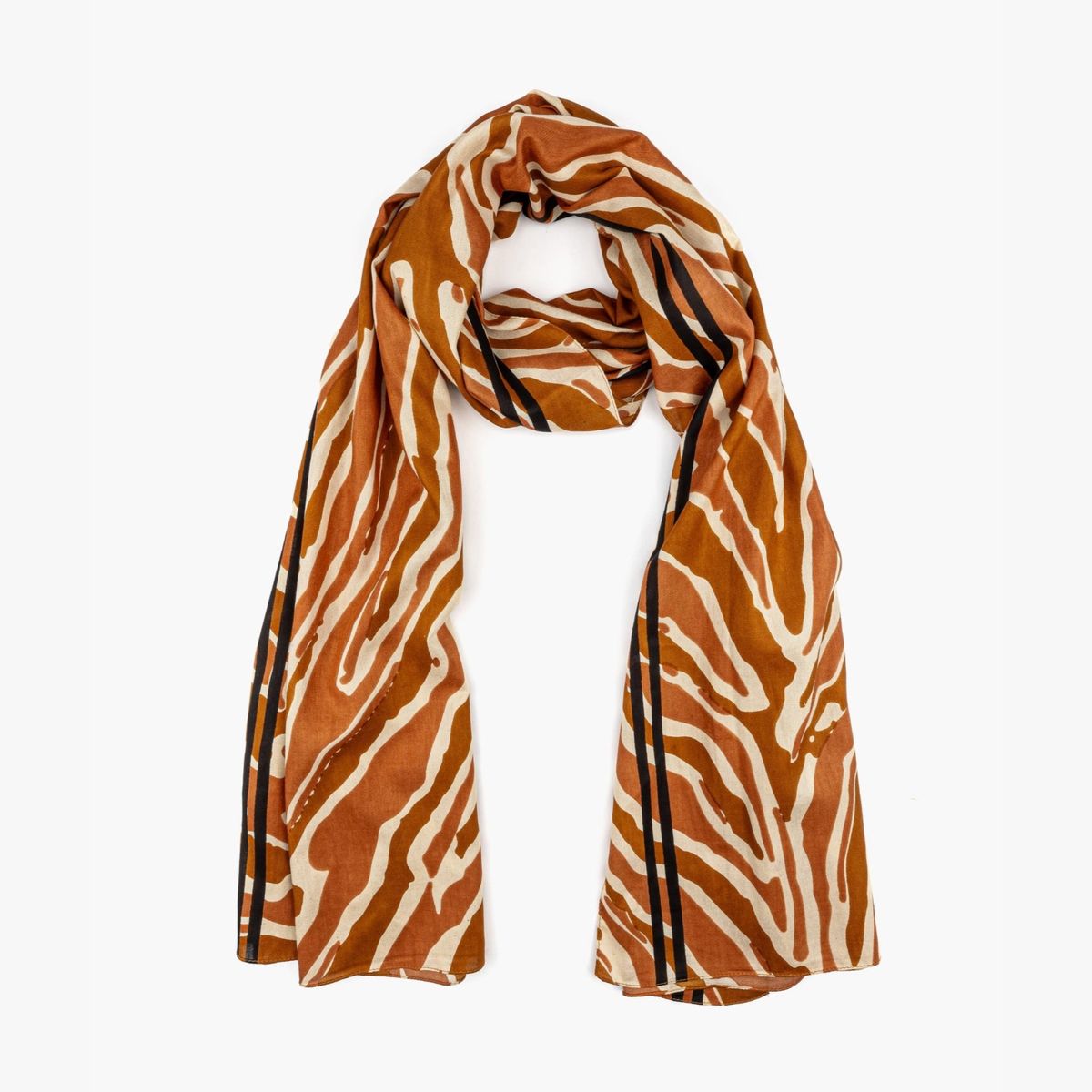 LOUNGE - Estola Mujer Cebra Café