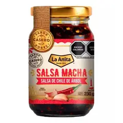LA ANITA - Aji Salsa Macha de Chile De Arbol 230g