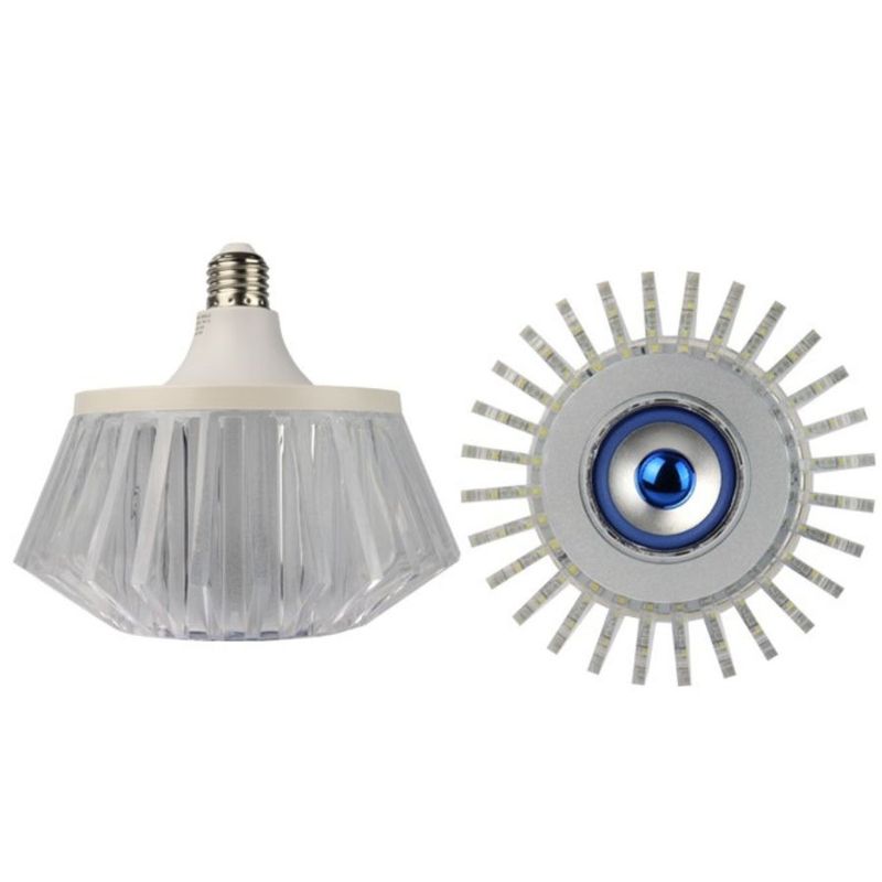GENERICO - Foco Reproductor Cristal Bocina Con Control Bluetooth RGB