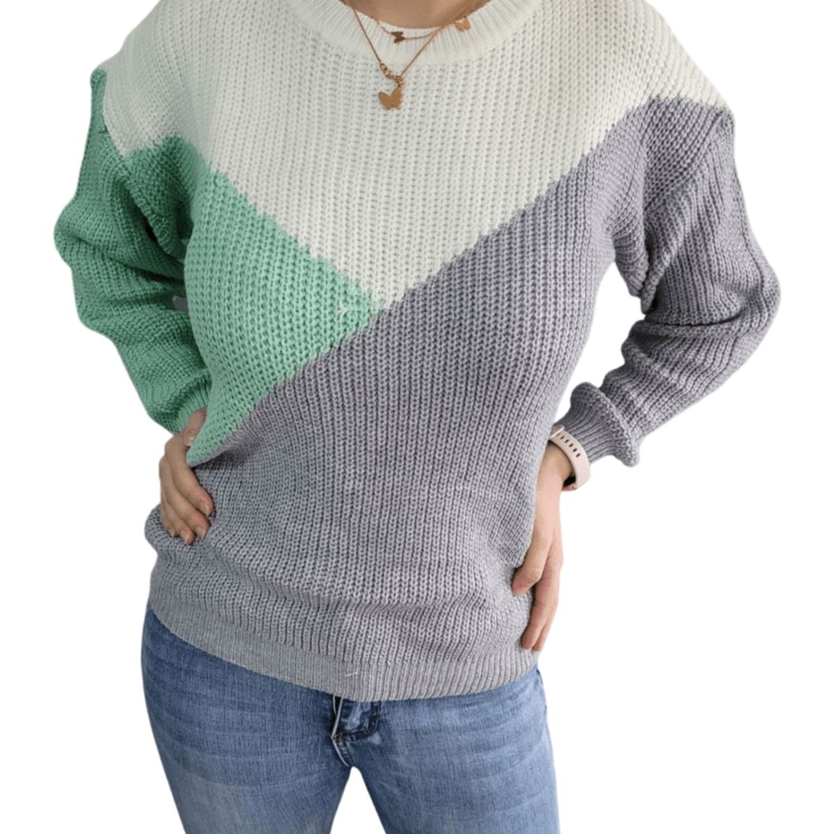 GENERICO - Sweater Mujer Manga Larga Colorido