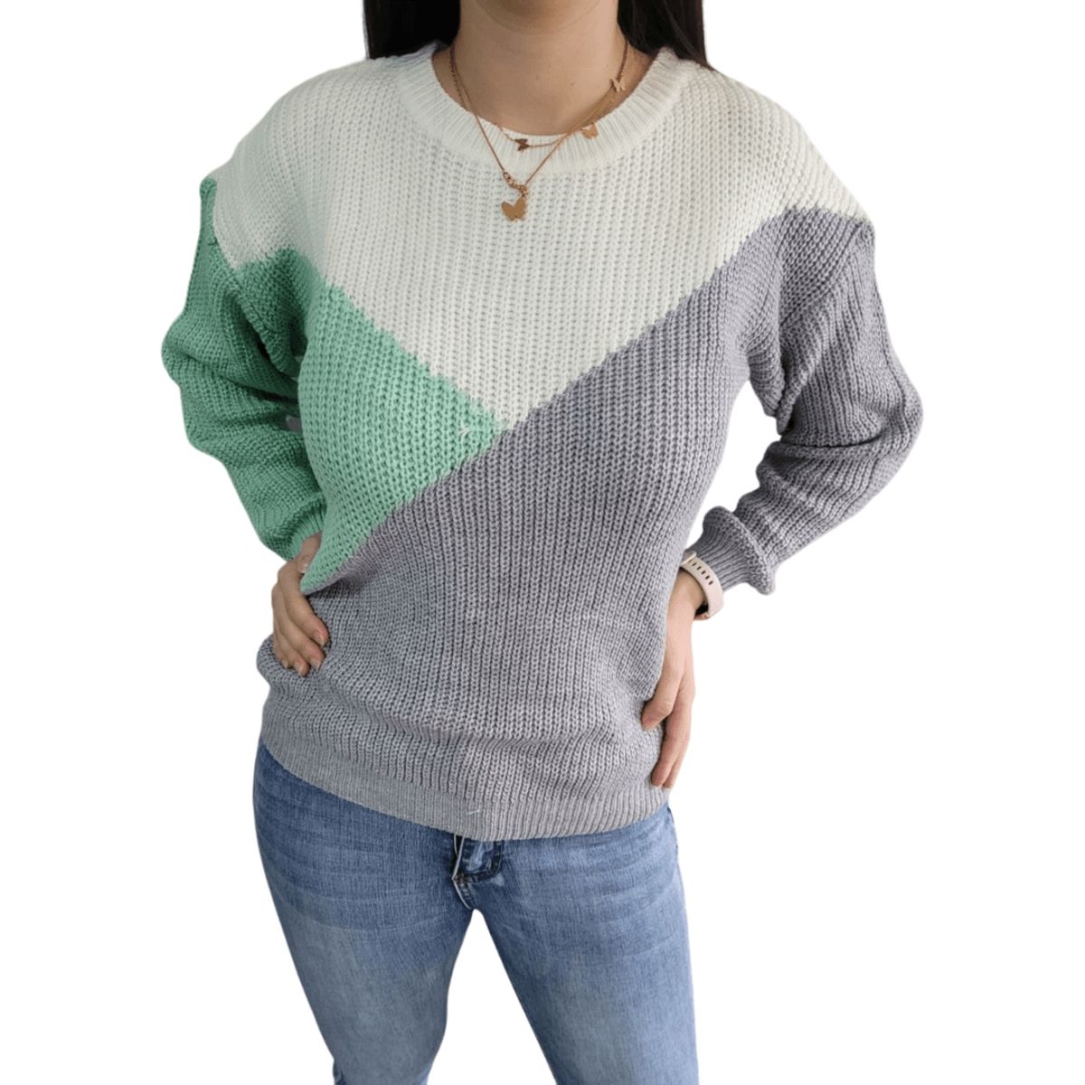 GENERICO - Sweater Mujer Manga Larga Colorido