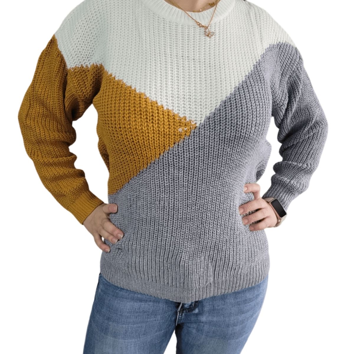 GENERICO - Sweater Mujer Manga Larga Colorido