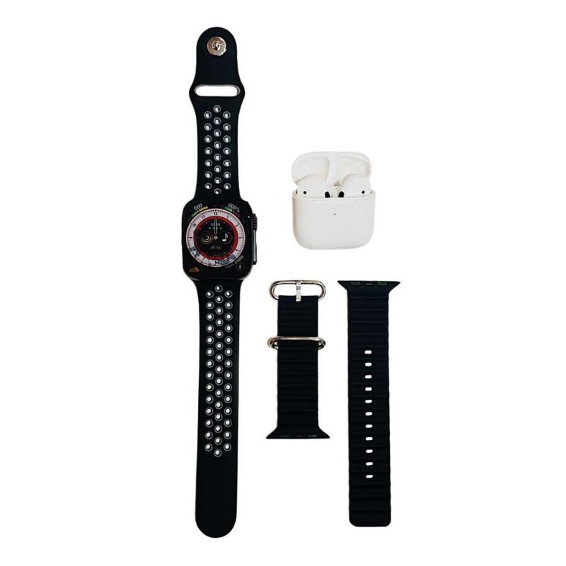 GENERICO - Reloj Smartwatch 8 Ultra y Audífonos Inalámbricos Bluetooth