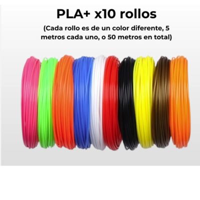 Imagen 2 del producto Filamentos Para Lápiz Impresora 3d 10 Pcs 5 Metros MULTICOLOR