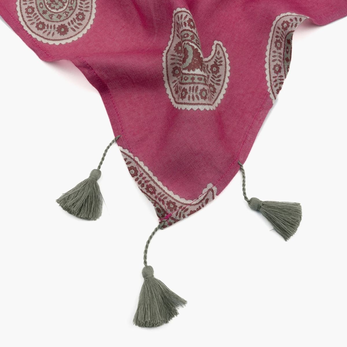 LOUNGE - Pañuelo Mujer Triángulo Pasly Fucsia