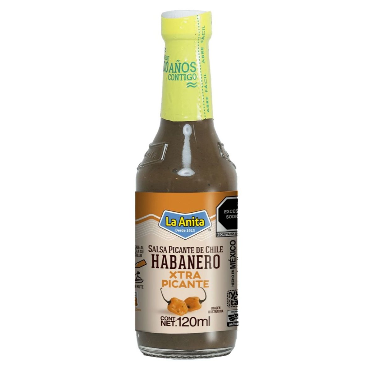 LA ANITA - Aji Salsa Habanero Original Extra Picante La Anita 120ml