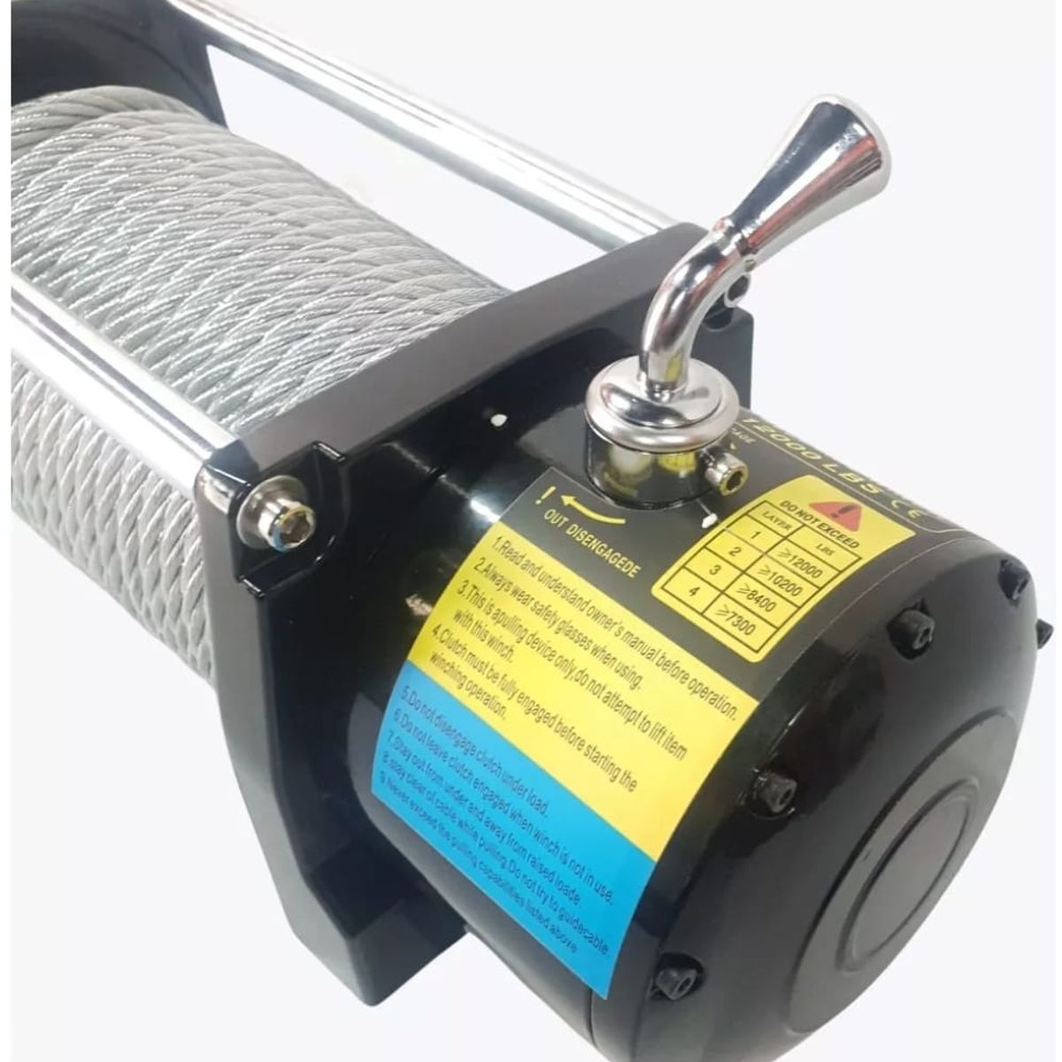 GENERICO - Winche eléctrico de 15000lbs para coche 12V