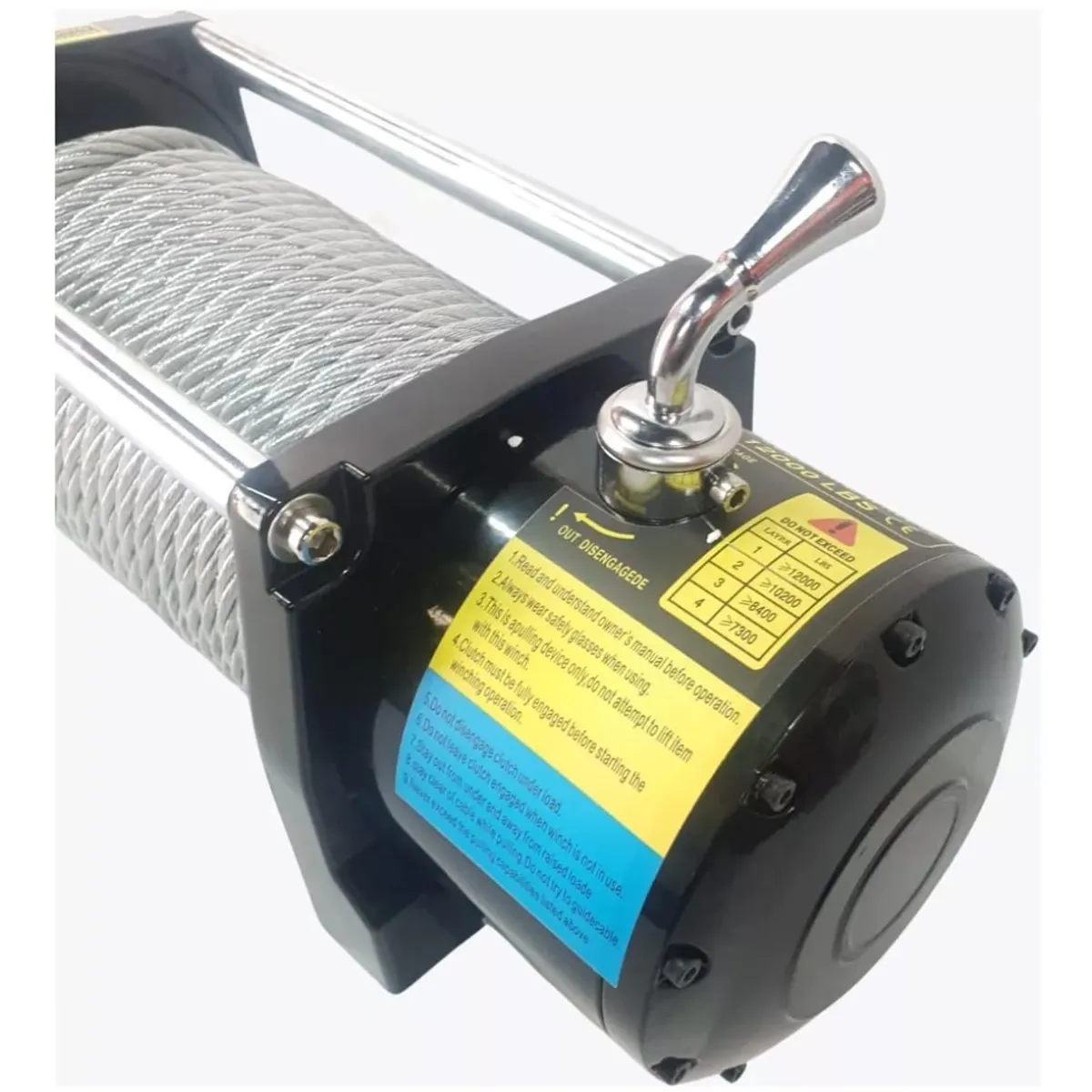 GENERICO - Winche eléctrico de 15000lbs para coche 12V