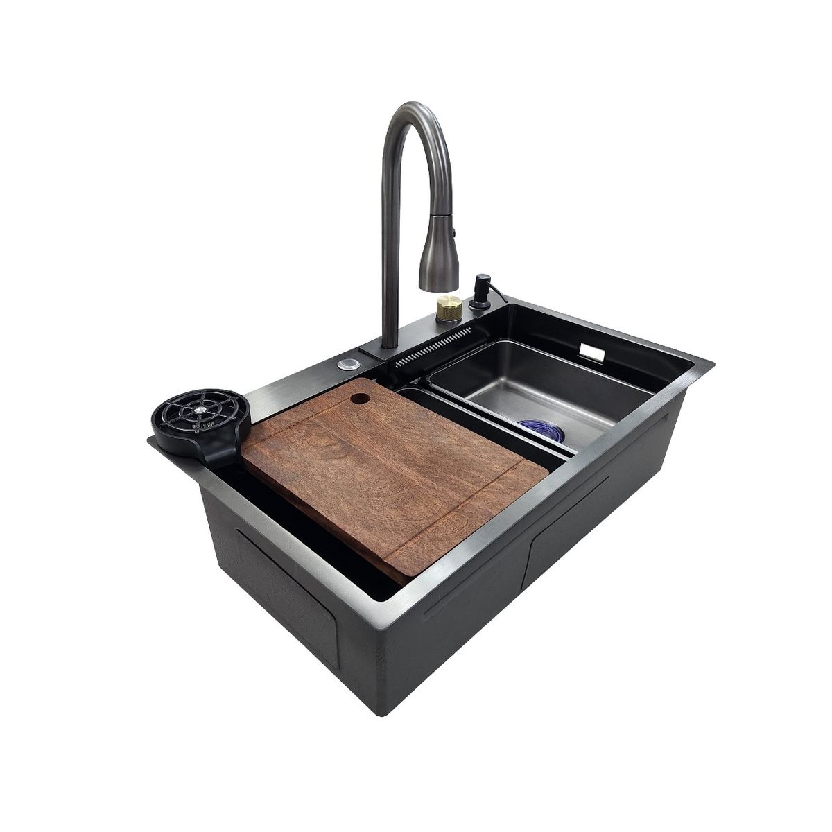 GENERICO - LAVAPLATOS 70x45 GRAFITO OSCURO COMPLETO