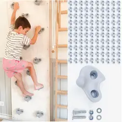 BLOKIDS - Pack de 100 presas piedras de escalada de resina con pernos