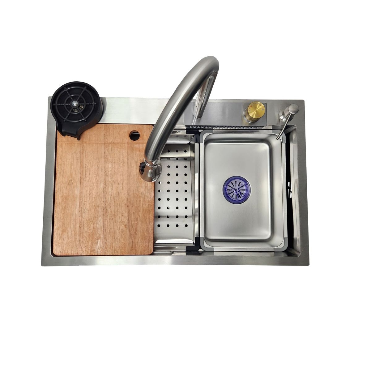 GENERICO - LAVAPLATOS 75x46 SILVER COMPLETO