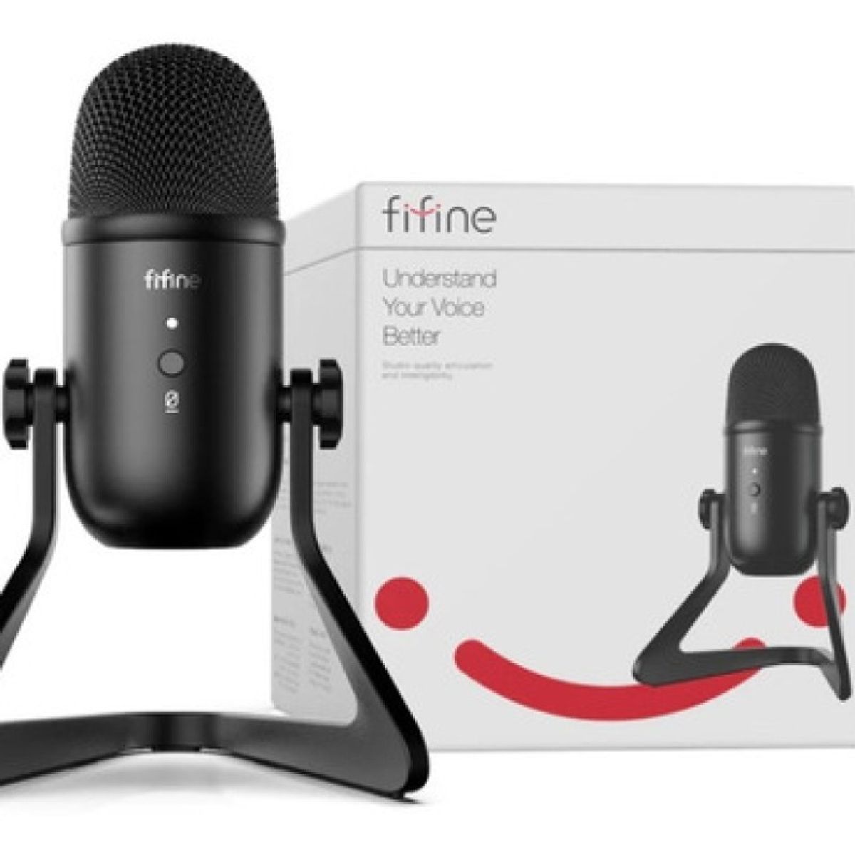 FIFINE - Micrófono Fifine K678 Condensador Cardioide Color Negro