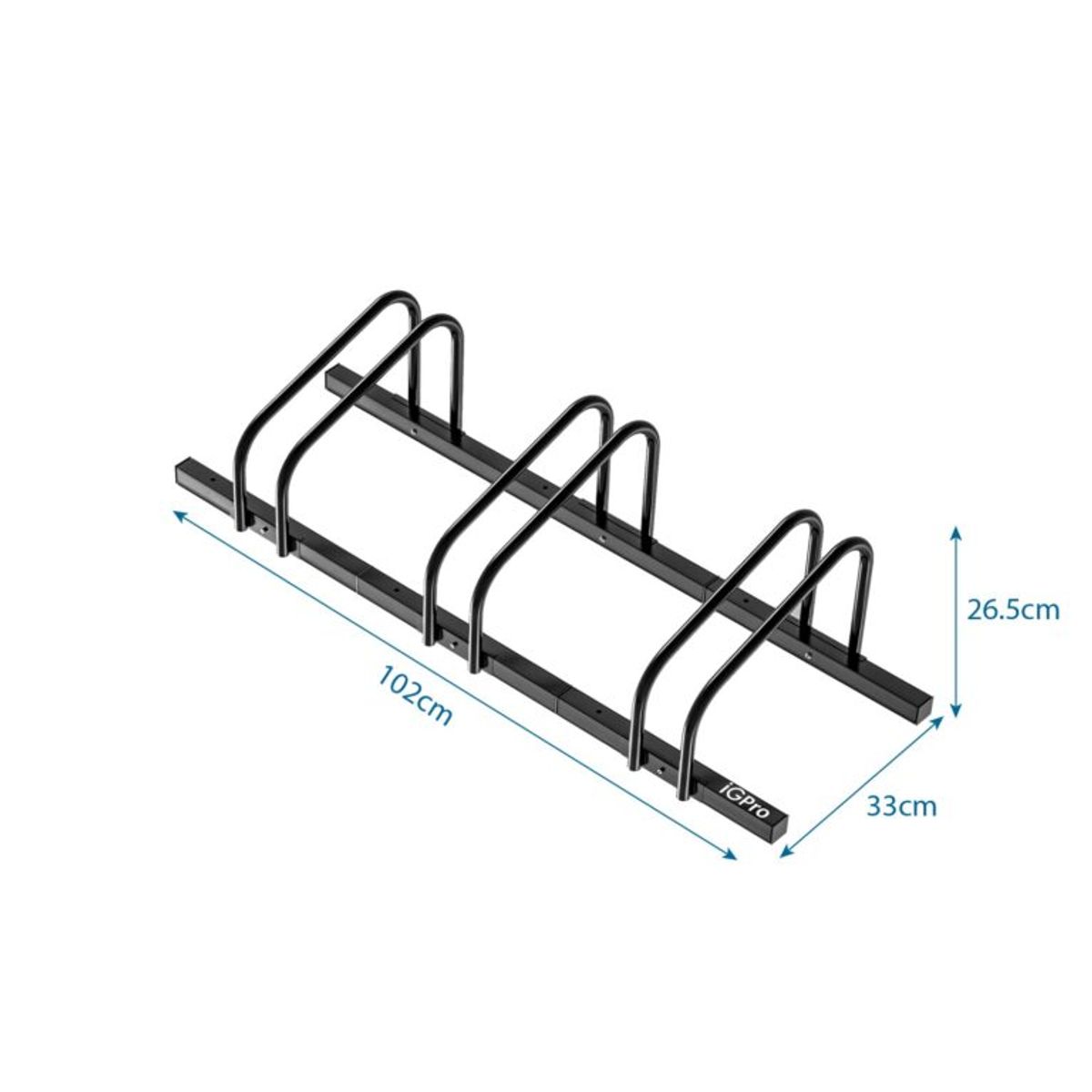 IGPRO - Bicicletero Metalico 3 Bicicletas