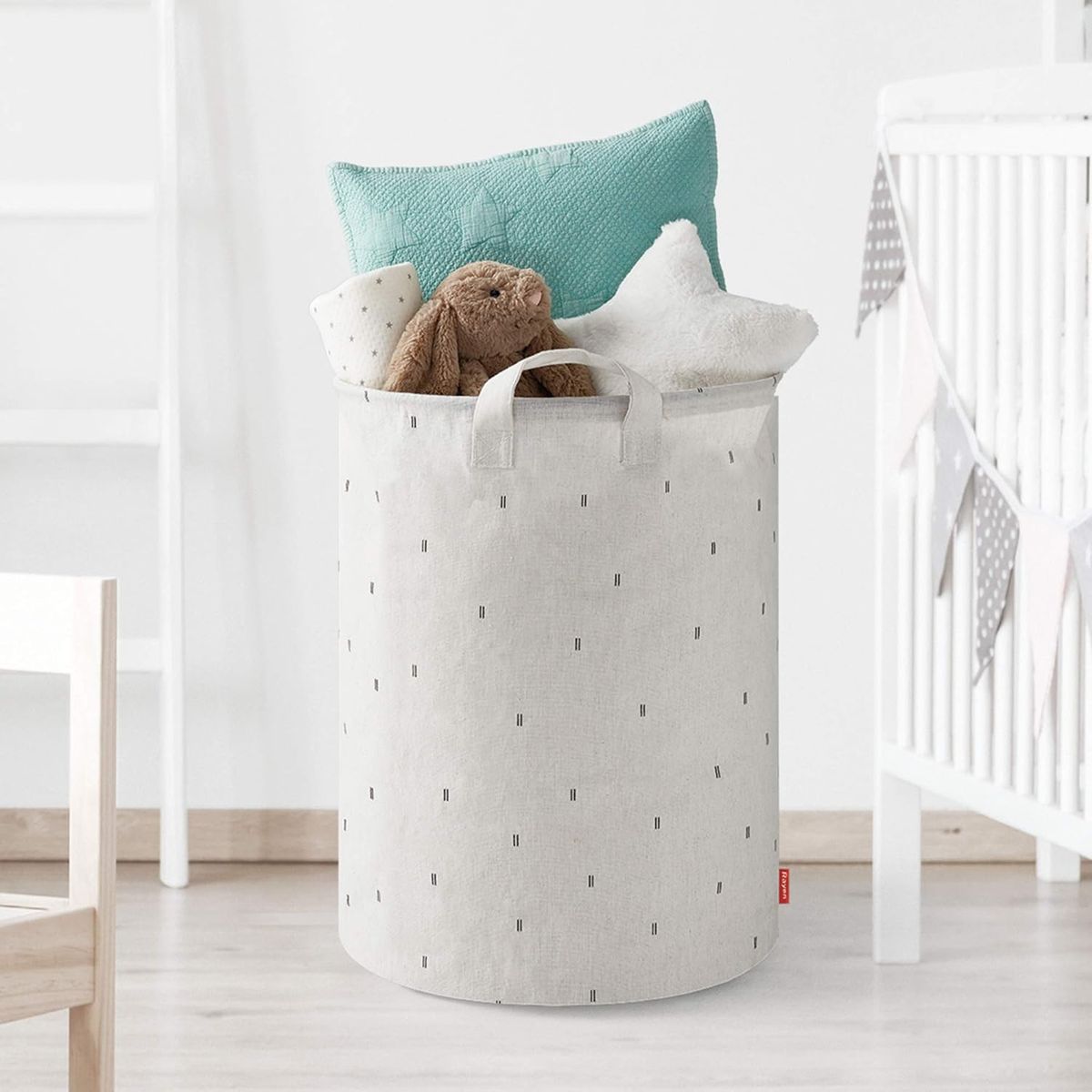 RAYEN - Bolsa para Ropa y Toallas Sucias Rayen – Algodón 55 × 40 cm / 70 L