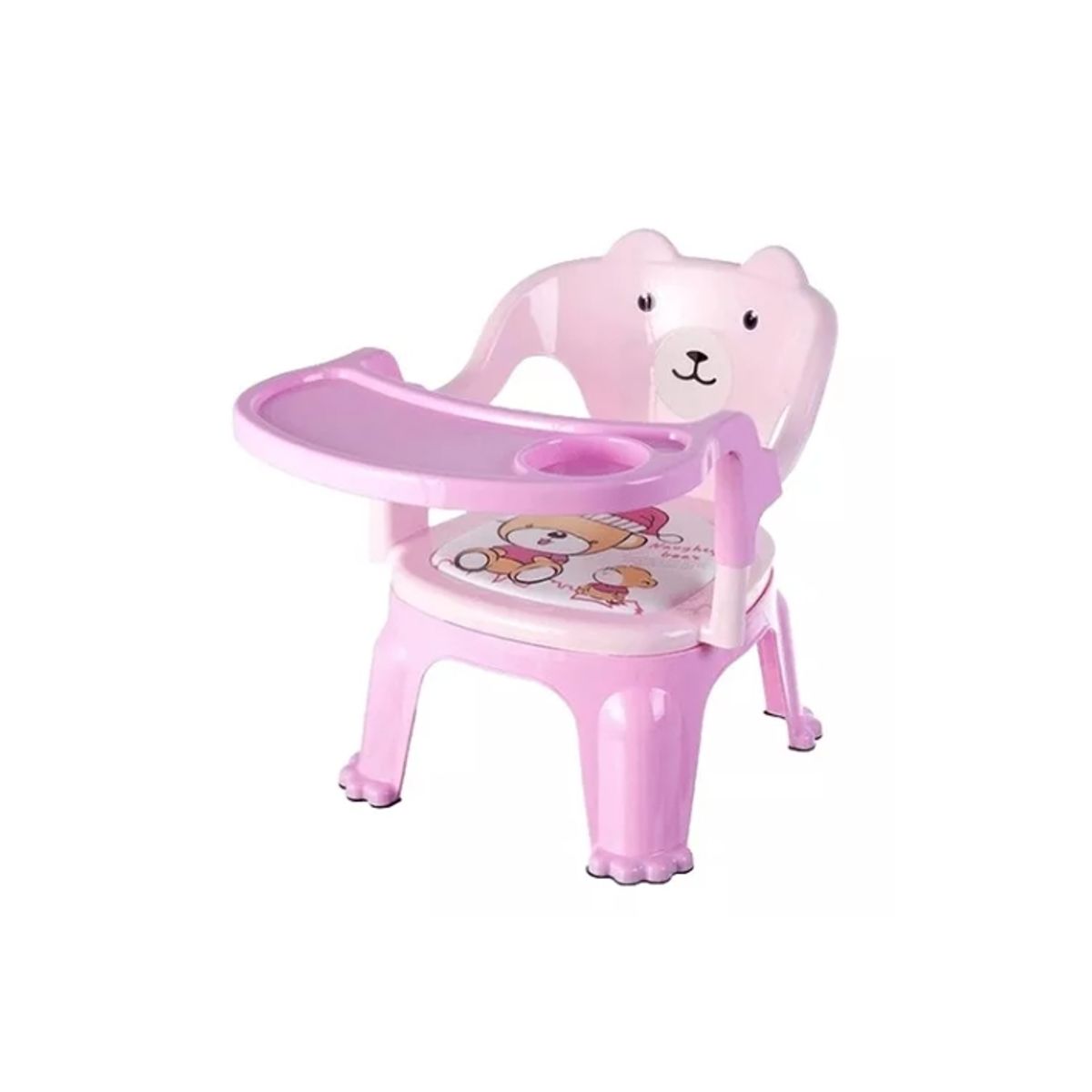 GENERICO - Silla De Comedor Mesa Osó Para Comer Para Bebés Rosado