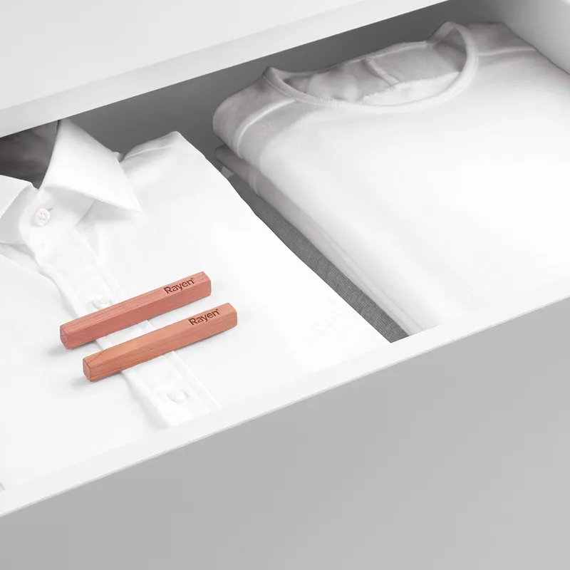 RAYEN - Bloques de Madera de Cedro Rayen – Pack 20 unidades 10 × 1 × 1 cm para closets y cajones