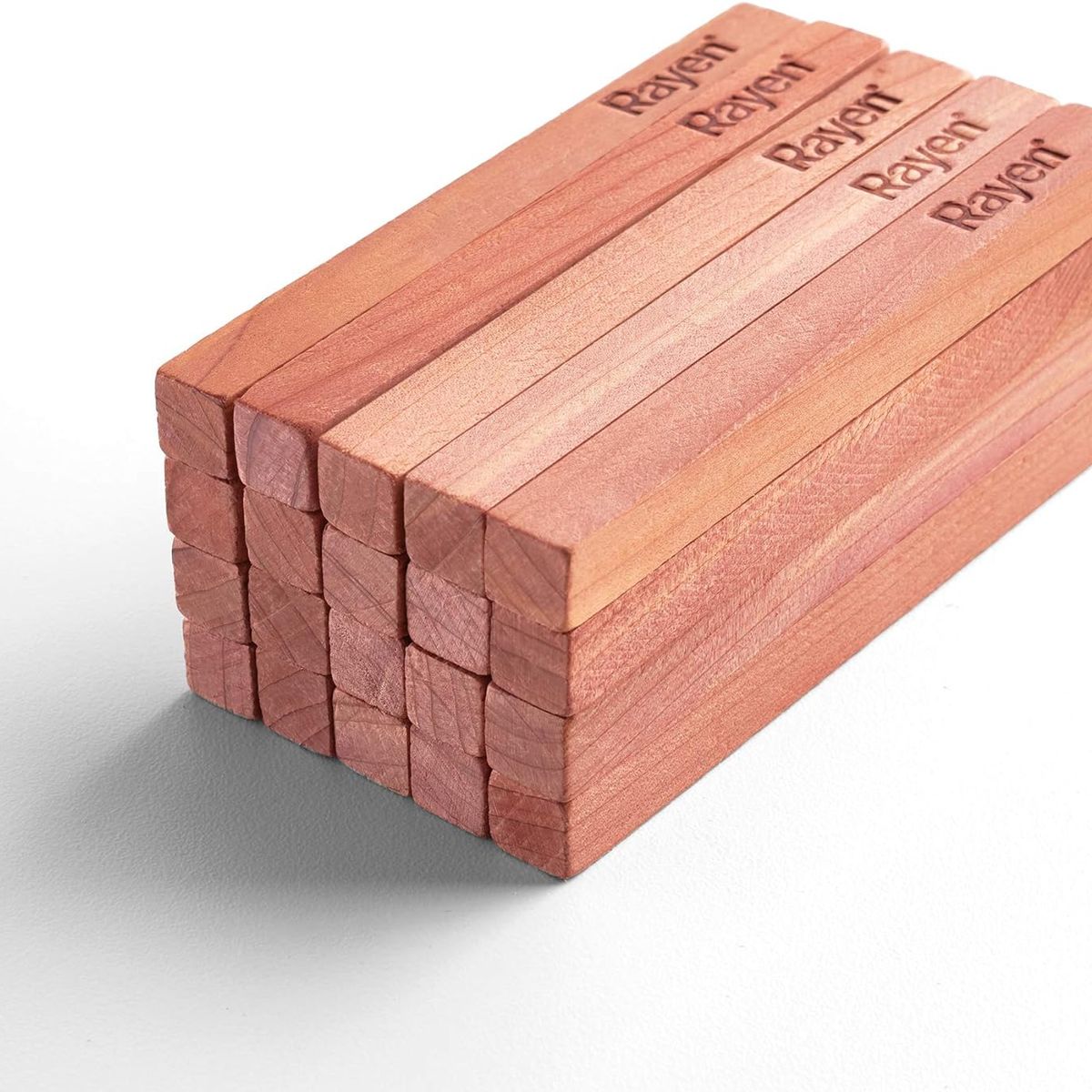 RAYEN - Bloques de Madera de Cedro Rayen – Pack 20 unidades 10 × 1 × 1 cm para closets y cajones