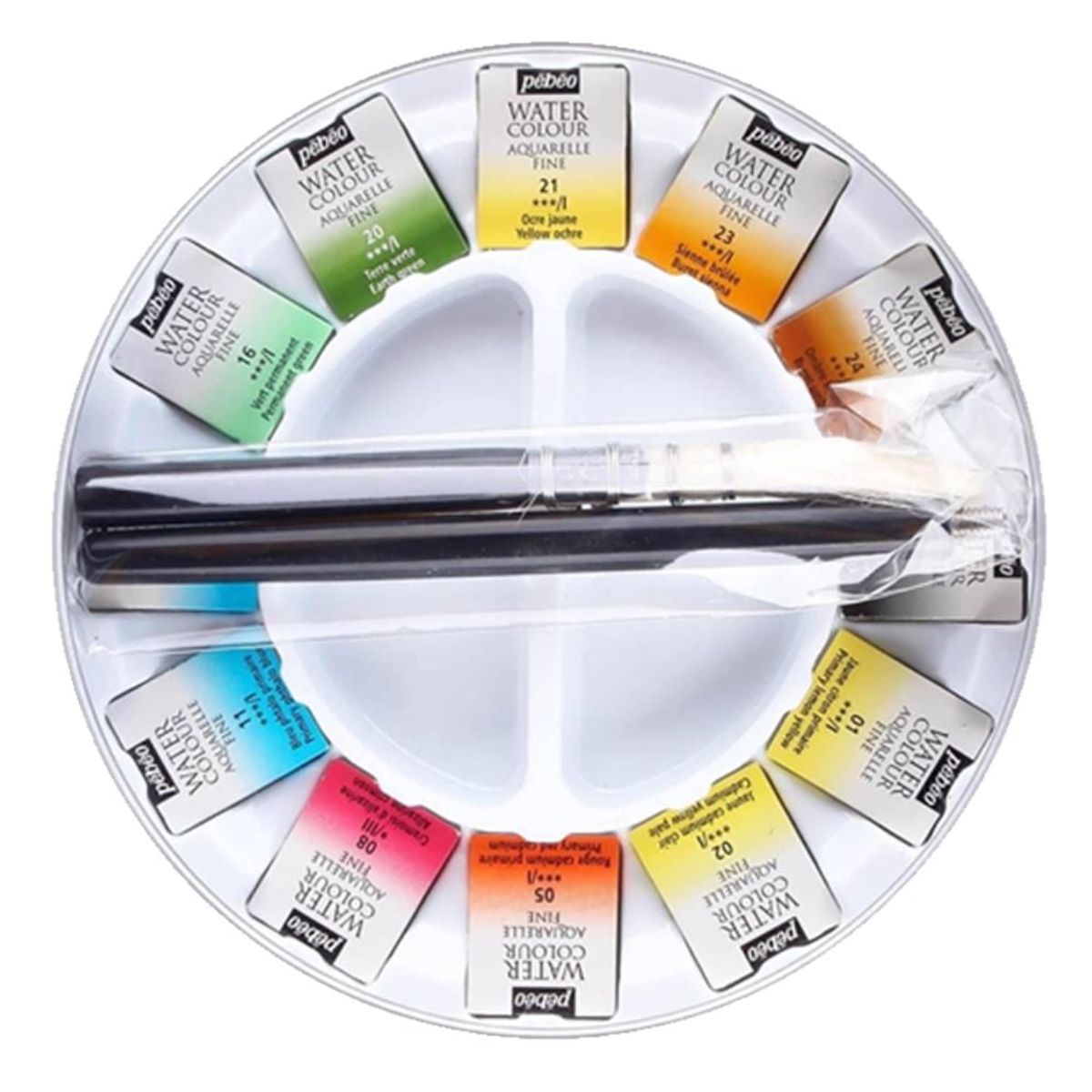 PEBEO - Acuarela en Pastillas Pebeo Aquarelle Fine Set 12 Colores
