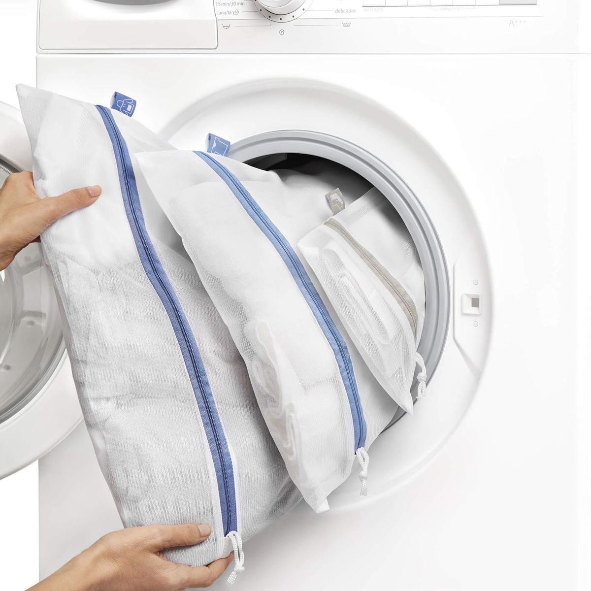 RAYEN - Set de 3 Bolsas para Lavadora Rayen – Tamaños S, M y L (30×20 cm, 50×40 cm, 70×50 cm)