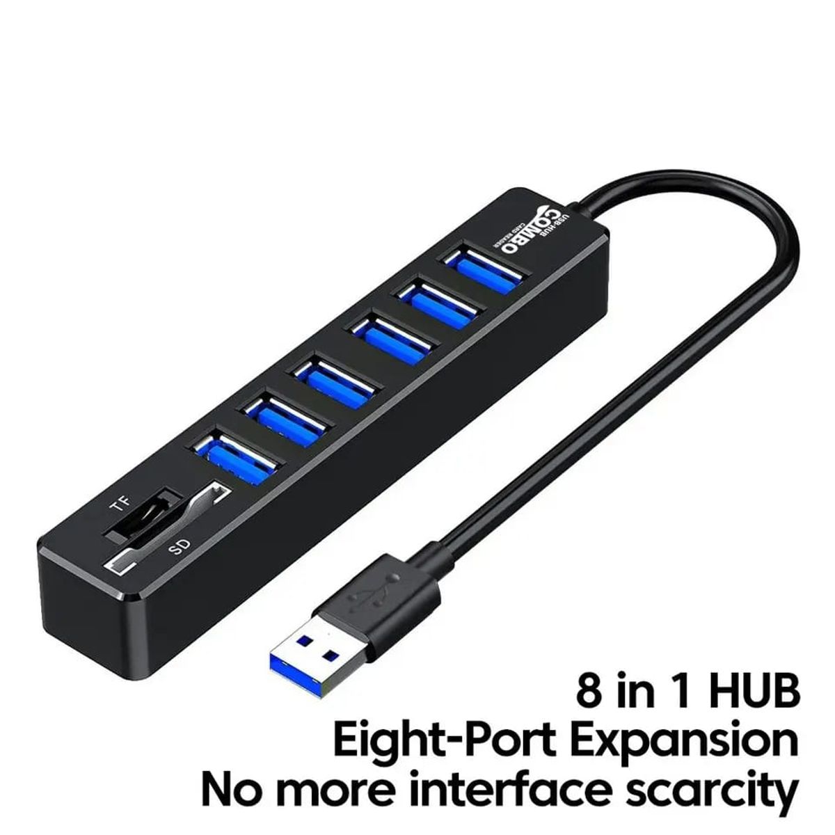 GENERICO - ADAPTADOR HUB MULTIFUNCION USB 6 PUERTOS 3.0