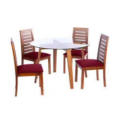 LATAM HOME - JUEGO DE COMEDOR VALENCIA STENERIFE TELA BURDEO