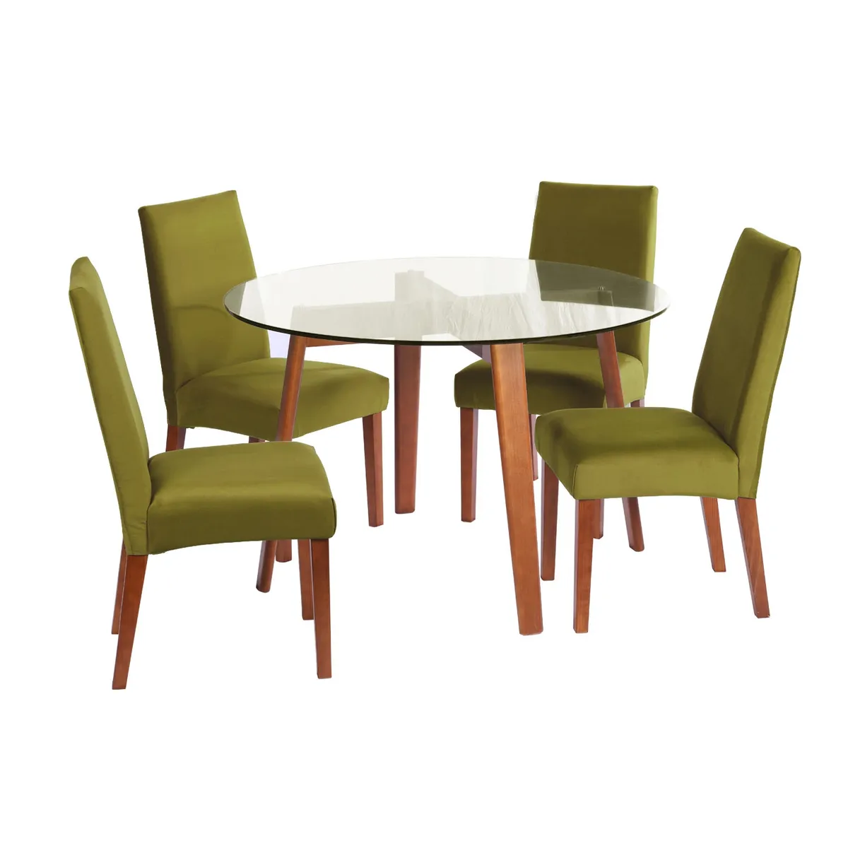 LATAM HOME - JUEGO DE COMEDOR VALENCIA SCADIZ TELA VERDE