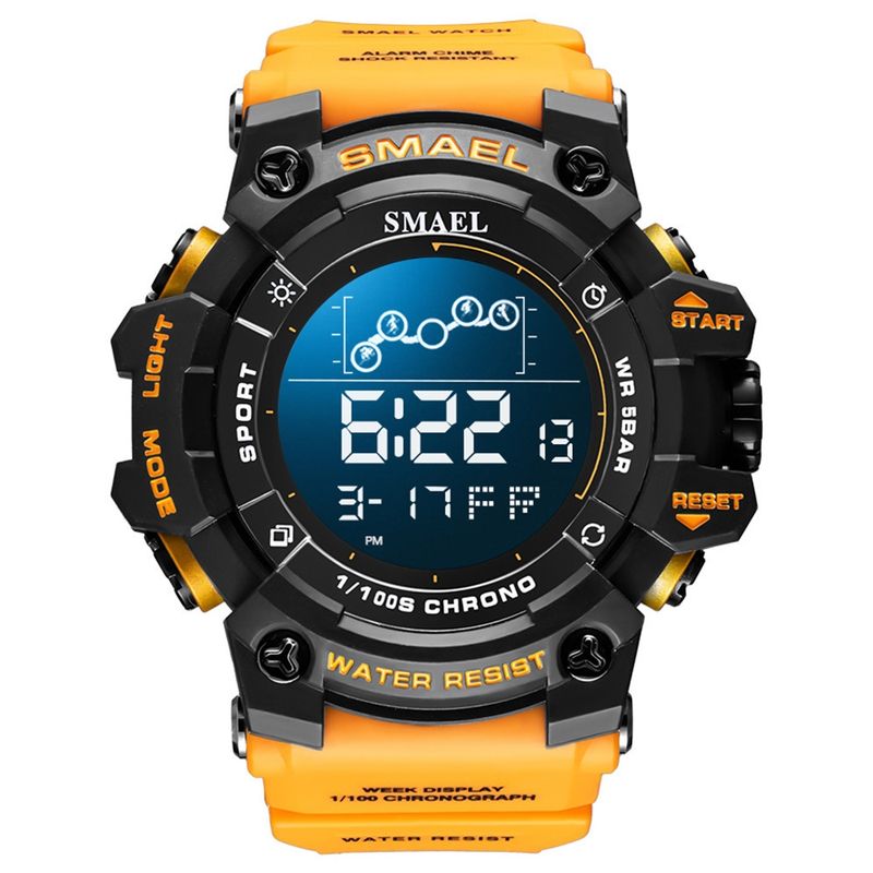 BLWOENS - Reloj multifuncional para hombres - Naranja