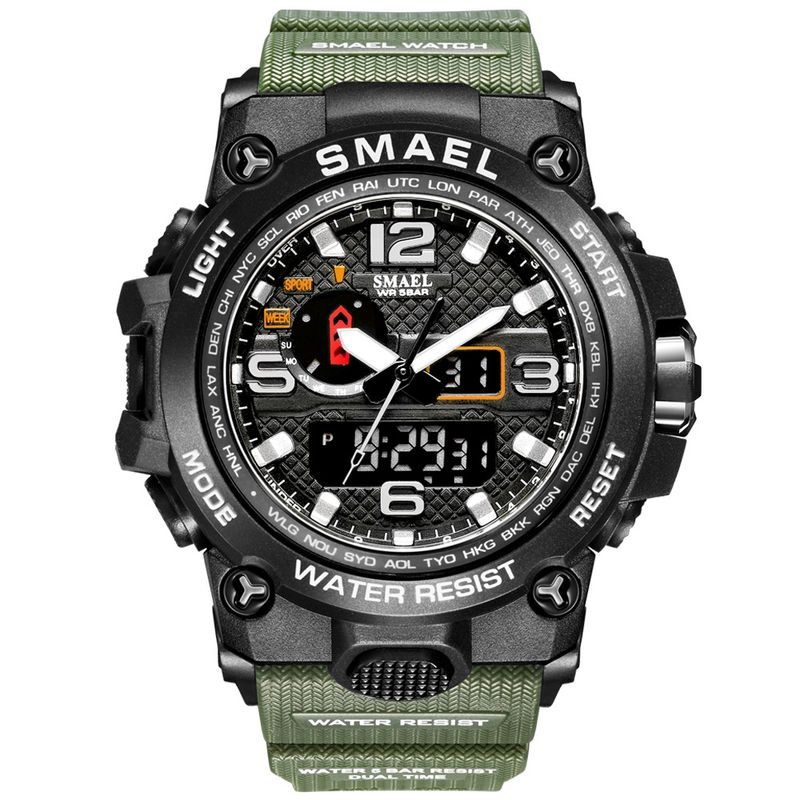 BLWOENS - Reloj multifuncional para hombres - Verde