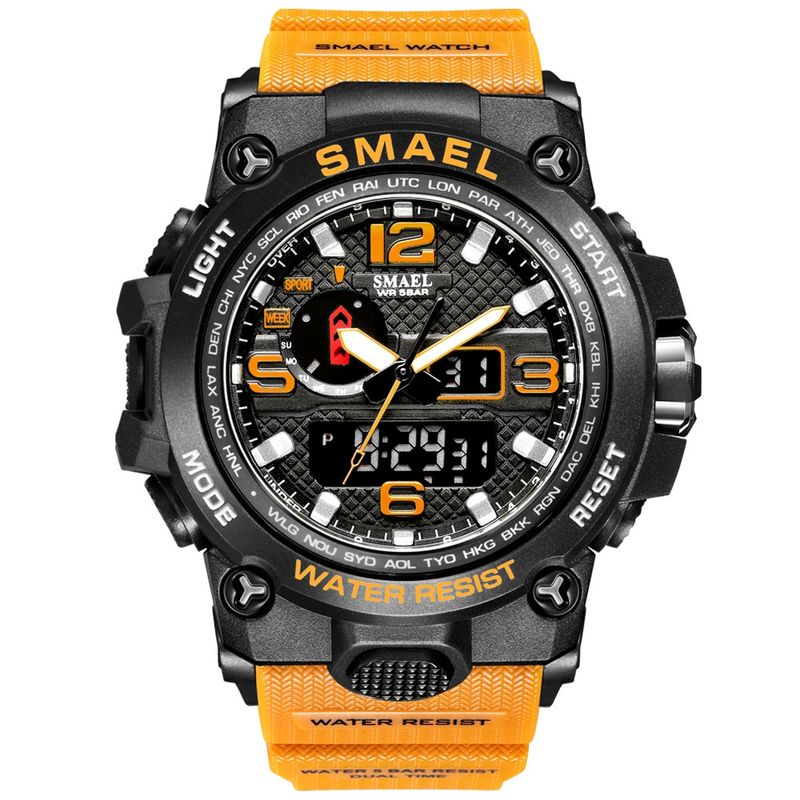 BLWOENS - Reloj multifuncional para hombres - Naranja
