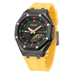 BLWOENS - Reloj multifuncional para hombres - Amarillo